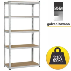 KD Polica metal medijapan 180x90x35cm 5X100kg