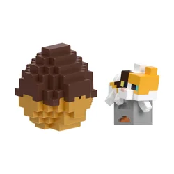 Figurica v kapsuli Mattel Minecraft Mini Mode – Calico Cat (JJV75)