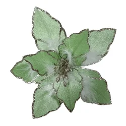 Festa Novogodišnja dekoracija Cvet Blossom, 23 cm, Zeleni