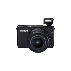 Canon Sistemski fotoaparat Canon EOS M10 EF-M 15-45 mm uklj. EF-M 15-45 mm IS STM 18 mio. piknjica, crne boje, zaslon osjetljiv na dod