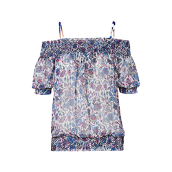 KOROSHI Bluza modra/lila/bela