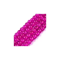Ispucale staklene perle kugla 12 mm ciklama-niska