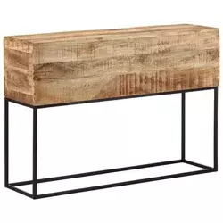 Konzolni stol 110x30x75 cm grubo masivno drvo manga i željezo