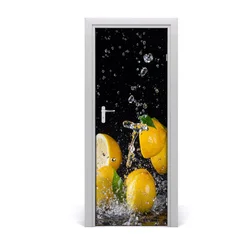 tulup.si Samolepilni tapete na vratih Lemon 85x205 cm