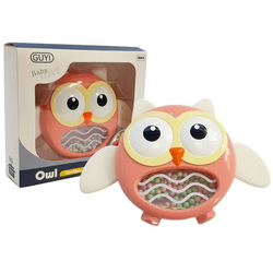 Lean-toys Ropotuljica, grizalo Sovica, rdeča