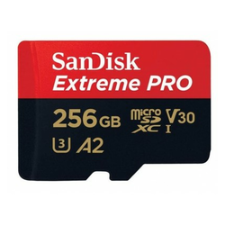 Sandisk microSD 256GB Extreme Pro V30 (R:200/W:140MB/s)