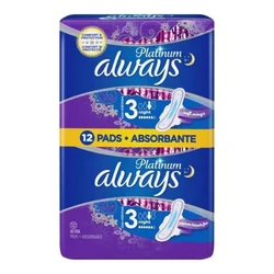 ALWAYS Higijenski ulošci Platinum Night Duo S3 12/1