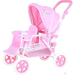 Kolica Big twin Princess white rose 166389