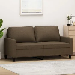 Vidaxl Dvosed rjav 140 cm blago