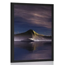 Plakat futuristične gore - 60x90 white
