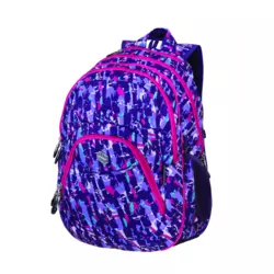 PULSE školski ranac 2u1 Teens purple collision 121192, ljubičasta