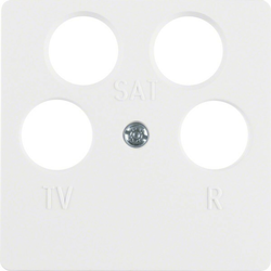 Berker Berker sredinska plošča pws f.4hole antenska vtičnica 148409, (20858788)