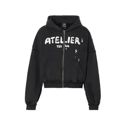 Atelier de roupa Jopa na zadrgo črna/bela