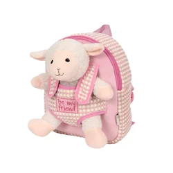 RUKSAK MINI S ODVOJIVIM PLIŠANCEM BIANCA SHEEP PERLETTI 13908
