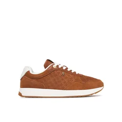 Tommy Hilfiger Superge Th Runner Suede Monogram FW0FW09620 Rjava