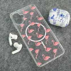 Maskica za Samsung A07/A075F Mag Case Nanobit Print Tropical Flamingos