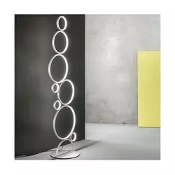 Ondaluce - LED prigušiva stojeća lampa POIS LED/52W/230V 160 cm srebrna
