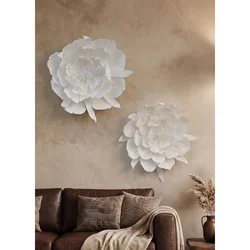 DM0001 White Decorative Wall Accessory Set (2 Pieces)