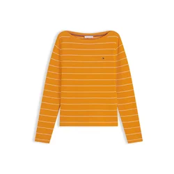 TOMMY HILFIGER Pulover mandarina/bela
