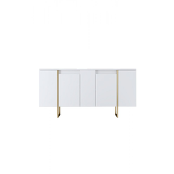 Hanah Home Luxe Komoda, Belo-Zlatna