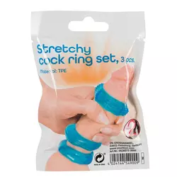 You2Toys Set prstenova za penis, Silikonski, Rastegljivi, 3 komada