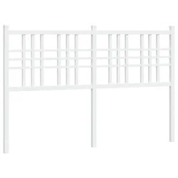 Vidaxl Kovinsko nadomestno vzglavje belo 120 cm