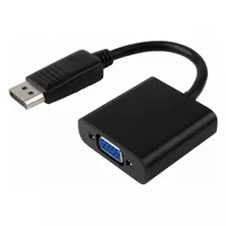 E-GREEN Adapter DisplayPort (M) - VGA D-sub (F) crni OUTLET