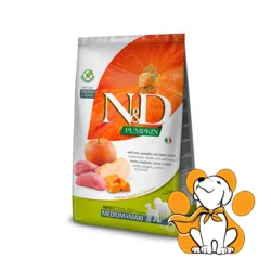 N&D Pumpkin Adult Medium & Maxi Adult Boar & Apple 2,5kg, Od Mesa Divlje Svinje