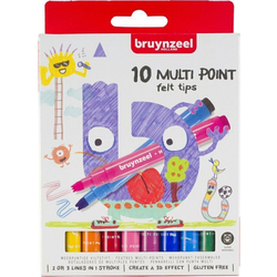 Bruynzeel Kids Multi Point Felt Tips 10 Set