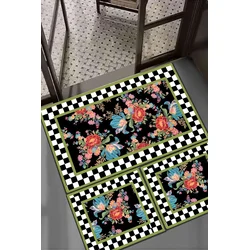 Lessentiel Maison Set prostirki za kupatilo Seomra, 3 komada, Šareni