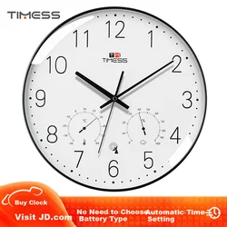 Timess Zidni sat, 36 cm, Crni
