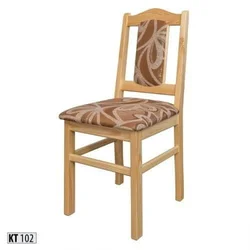 eoshop Stol KT102 iz masivnega lesa (barva lesa: oreh)