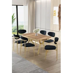 Hanah Home Trpezarijski set, 7 komada, Teget
