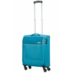 AMERICAN TOURISTER kabinski kovček na dveh kolesih Funshine (55cm), svetlo moder