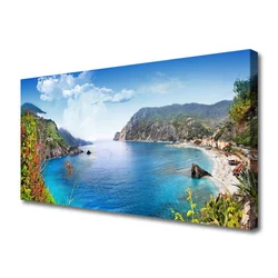 tulup.si Slika na platnu Bay mountain morje landscape 100x50 cm