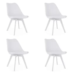 BE Stol MARK - bel/bele noge x 4