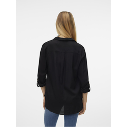 Vero Moda Srajca Bumpy 10275283 Črna Regular Fit