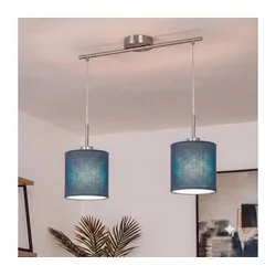 Brilagi - LED luster na sajli NUBILA 2xE27/60W/230V tamno plava