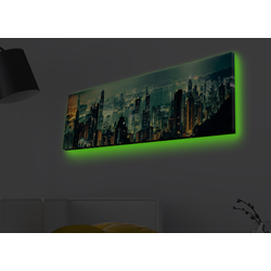 Opviq Slika na platnu sa LED osvetljenjem 30x90cm