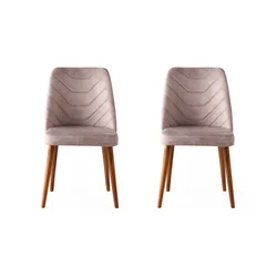 Hanah Home Set 2 trpezarijske stolice Orah