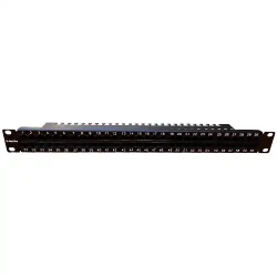 Patch panel 19/1U sa 16 RJ-45 STP kat. 6A Fully Shielded, Krone LSA reglete, držač kablova sa zadnj