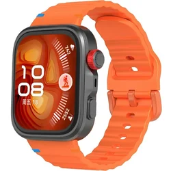 GS Silikonski pašček za Huawei Watch Fit 4 / 4 Pro / 3, oranžen