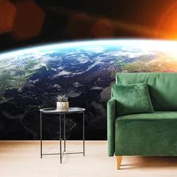 Fototapeta pogled na planet iz vesolja - 196x132