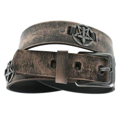 Pas Pentagram Cross - rjava - LSF2 26