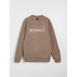 Sinsay - Crewneck duks sa natpisom - kafa