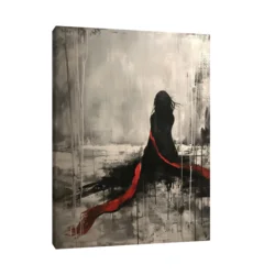Canvas Slika na platnu Crveni šal, Bez rama, 75x100cm