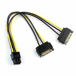 Adapter naponski 6pin - 2x SATA