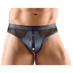 Svenjoyment Tight Matte Look Thong with Net 2111730 Black L