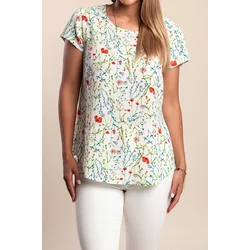 Plus size majica, bela
