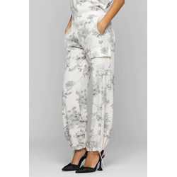 KOCCA Ženske pantalone P24PPF1954ABFA0000-F6018, Sivo-bele